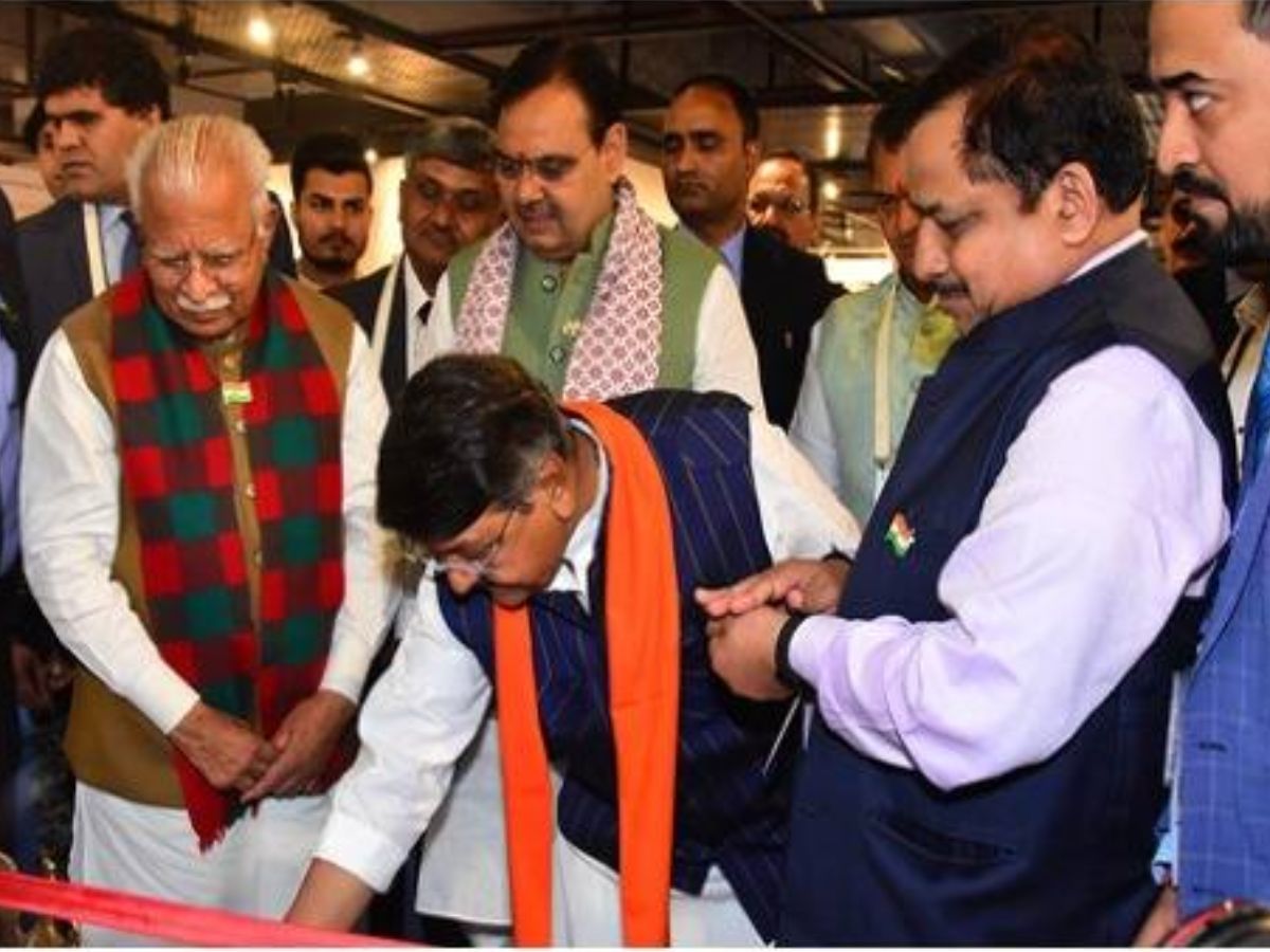 Minister Manohar Lal inaugurates NBCC stall