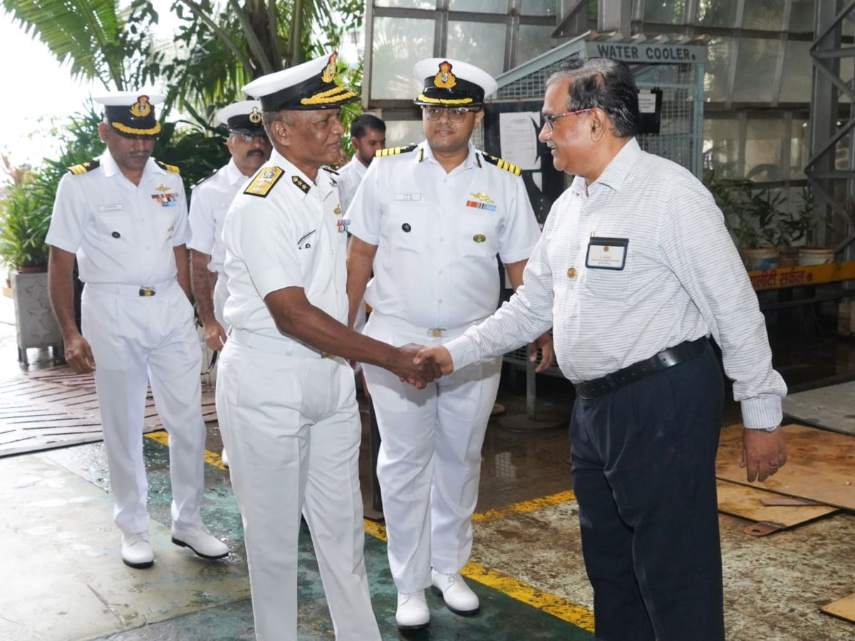 Mazagon Dock observes Plate Cutting Ceremony of ICG’s Fourth NGOPV in Mumbai