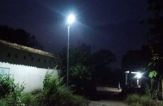 Mahanadi Coalfields Limited installed 20 solar lights in village streets