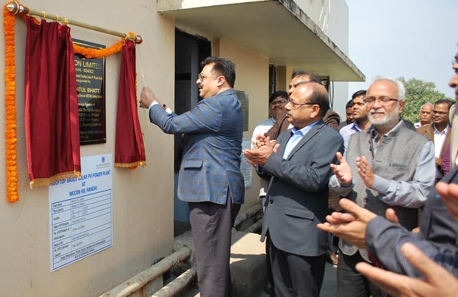 CMD MECON inaugurated 40 kWp solar power plant 