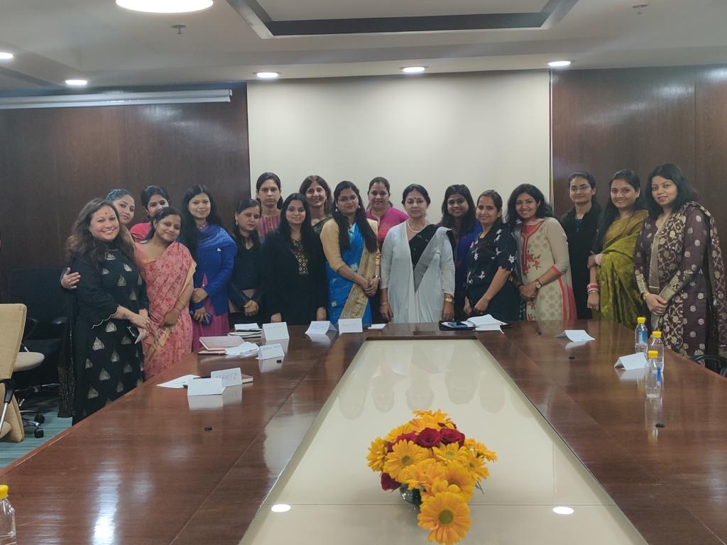 Ms Meenakshi Davar interacts with PTC women employees