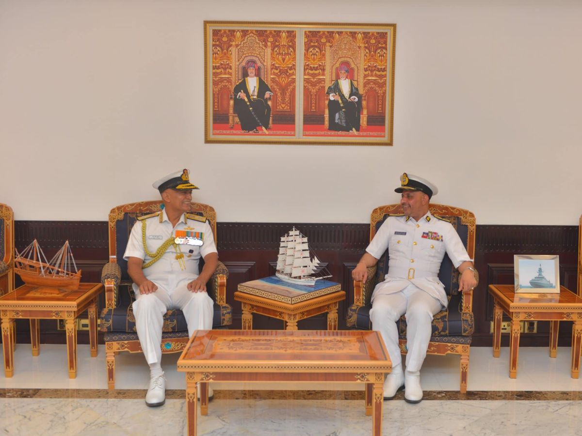 Adm R Hari Kumar, Naval Staff Chief on a 3 day visit to Sultanate of Oman