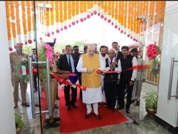 Union Home Minister Shri Amit Shah inaugurated 100 IPS Offices at Hyderabad.