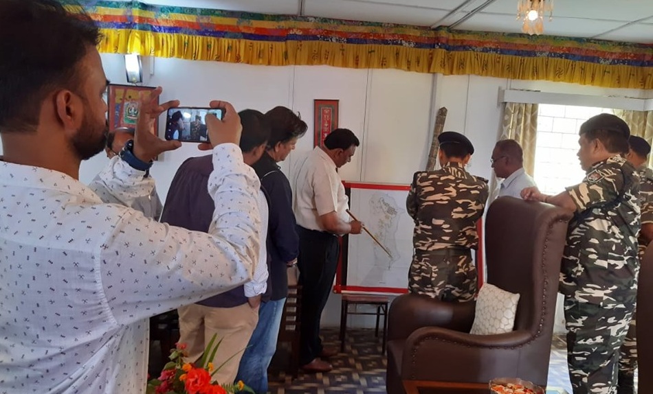 Shri Jyotirmoy Chakrabarty Director General visite SSB project site at Geyzing