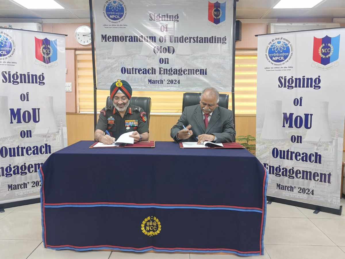 NCC and NPCIL signed MoU to spread awareness of nuclear power use