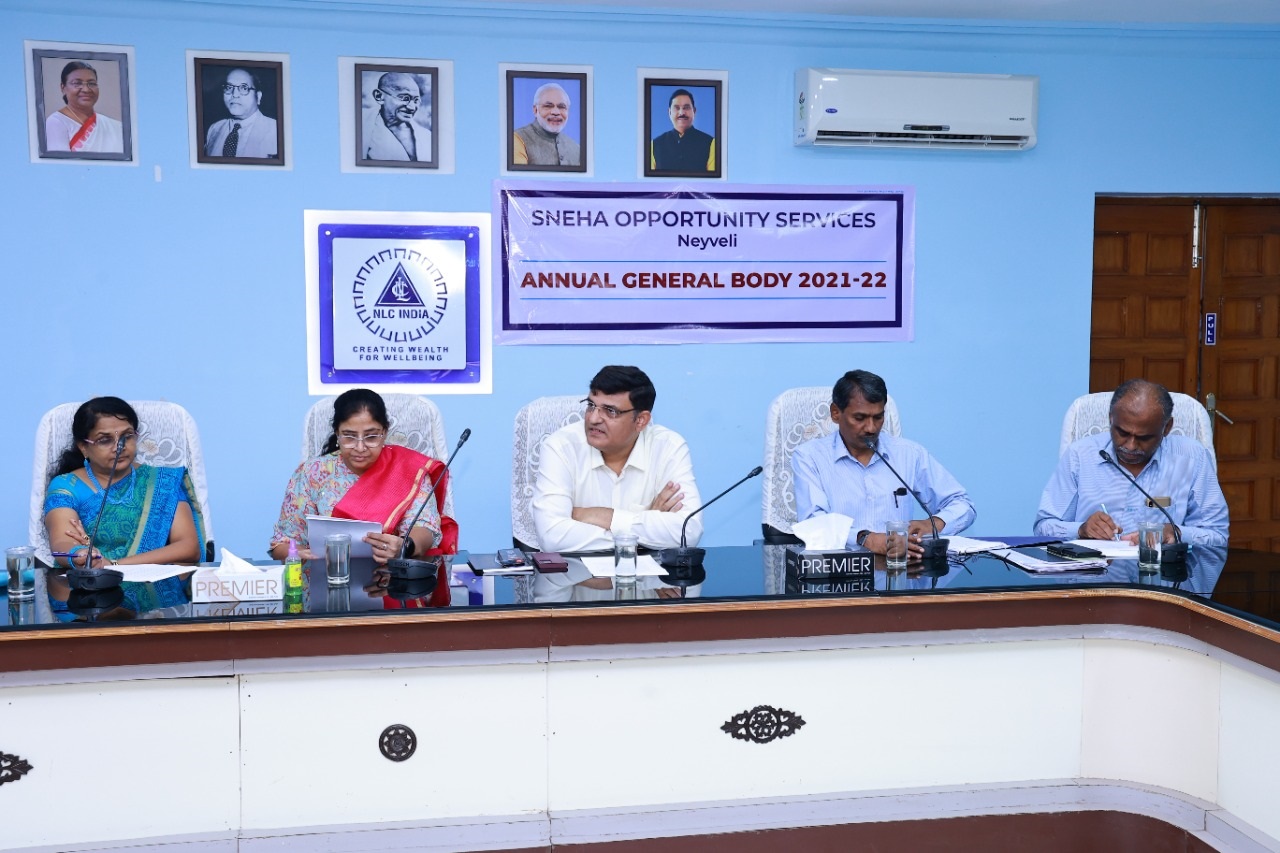 The 32nd Annual General Body meeting for the year 2021-22 of the Sneha Opportunity Services  (SOS)