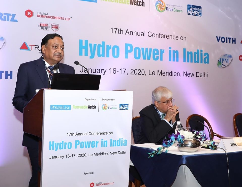 Shri Ratish Kumar CMD NHPC delivered keynote at the 17th annual conference 