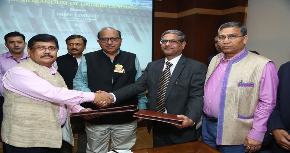 NHPC signed MoU with Powergrid