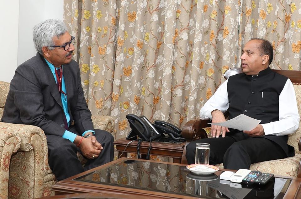 CMD NHPC Meets Chief Minister of Himachal Pradesh