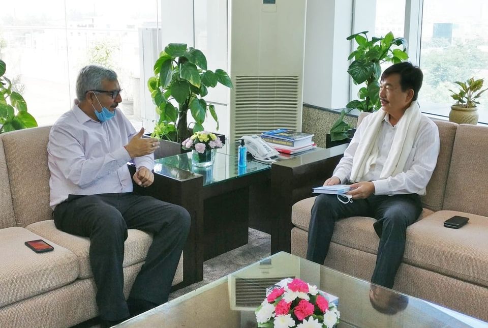 Shri Tapir Gaon MP Lok Sabha visited NHPC Corporation