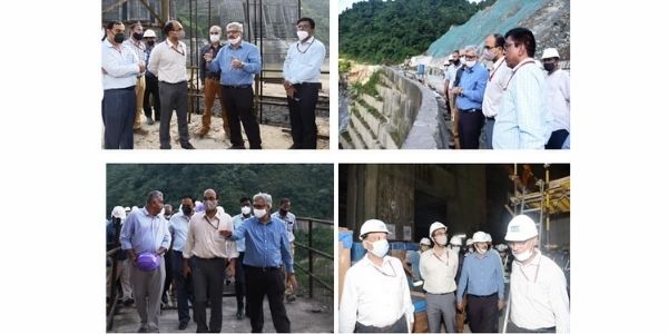 CMD, NHPC and Joint Secretary (Hydro), MoP visit 2000 MW Subansiri Lower HE Project