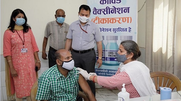 Vaccination drive: NHPC provide vaccines at Residential Colony against Covid-19
