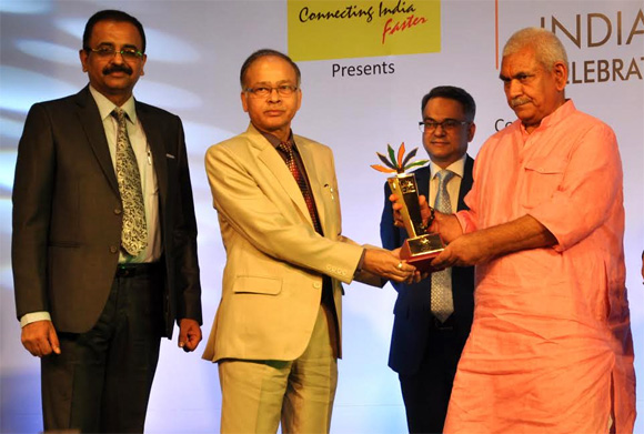 NHPC bags award for Excellence in CSR Environment Protection and Conservation at India Pride Awards 2016 and 2017