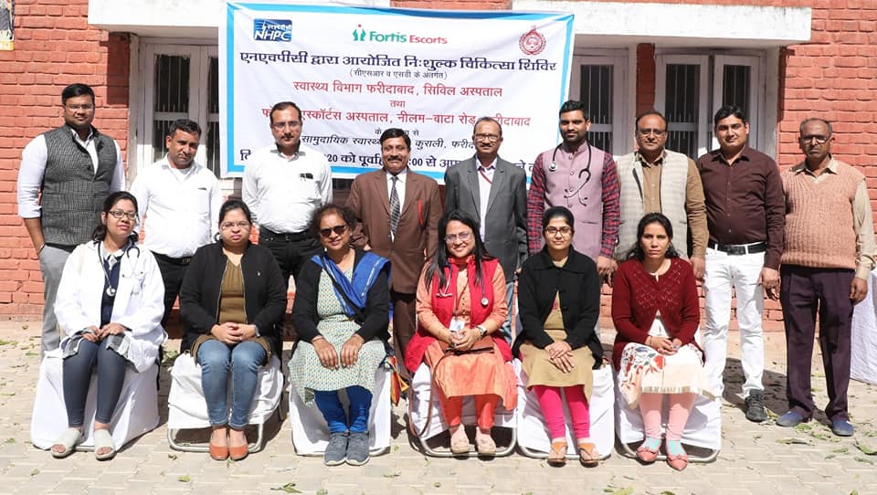 NHPC organized free medical camp