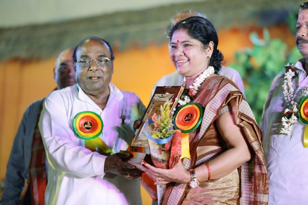 Smt. Yogamaya Acharya, First Lady of NLC family honoured with prestigious SHRIKSHETRA SAMMAN