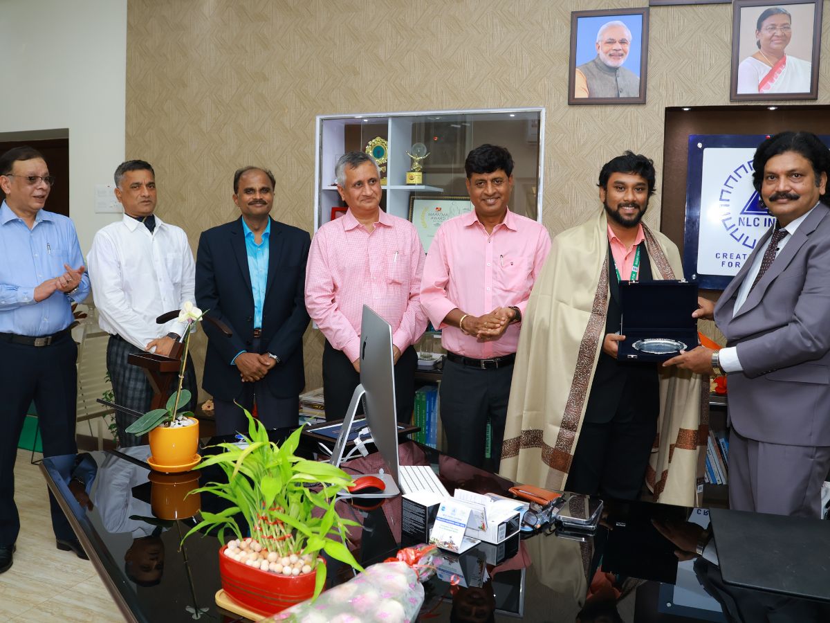 NLCIL Employees Wins 3rd prize in state level 'Enviro-Solver Hackathon'