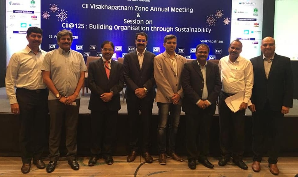 Dr H Purushotham CMD NRDC spoke in the CII event at Visakhapatnam