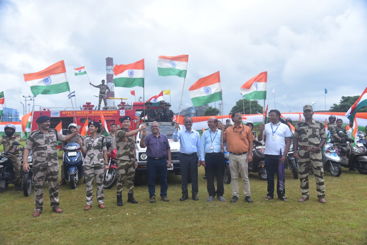 More than 300 Jawans of the CISF Bongaigaon Unit participated in the Har Ghar Tiranga campaign