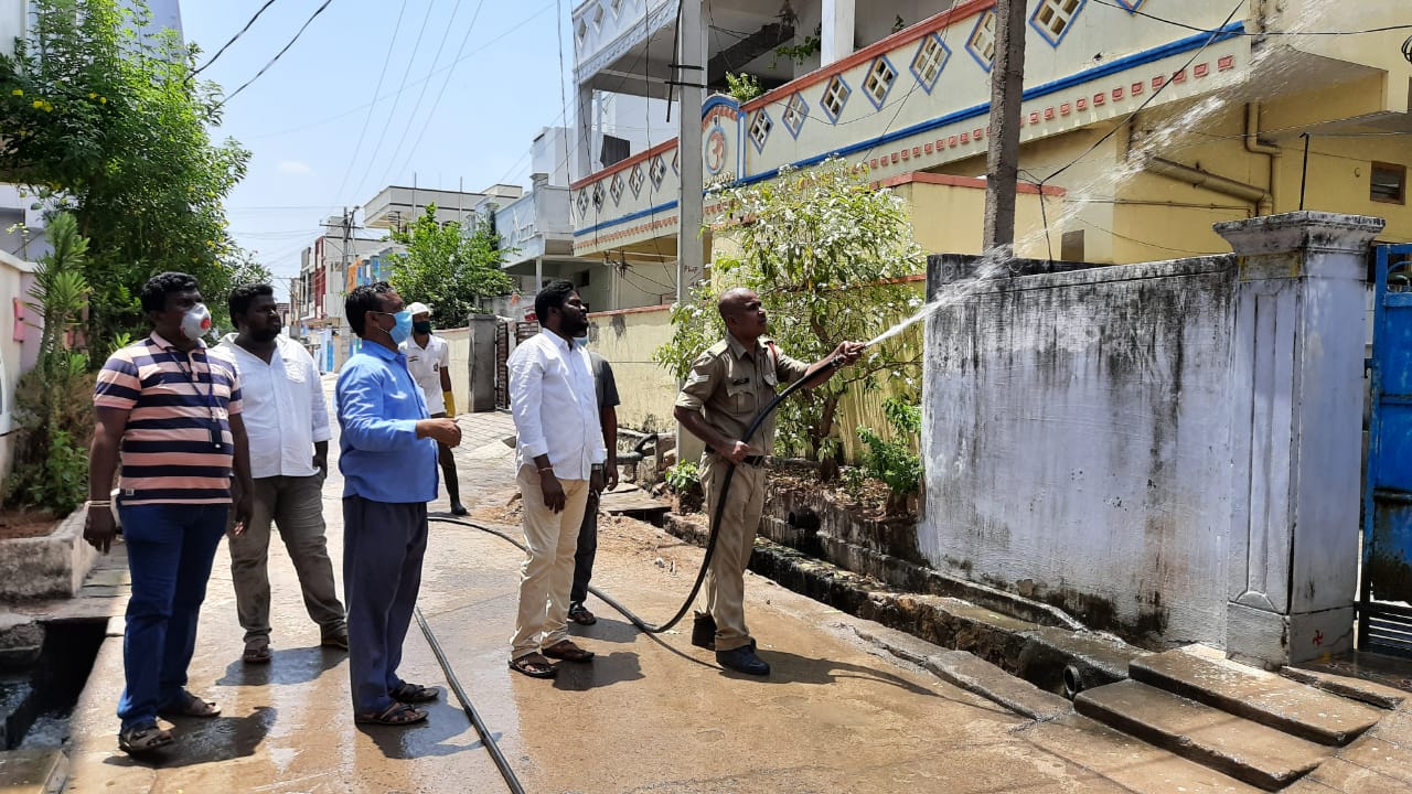 NTPC Sprays Disinfectants In Annapurna Colony