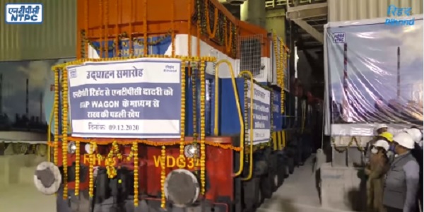 Fly Ash transported from NTPC Rihand to Dadri