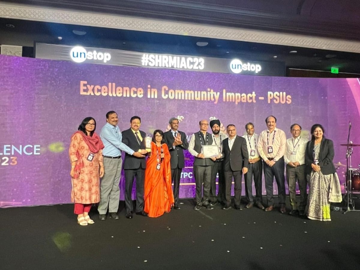NTPC bags SHRM India Excellence Award in Community Impact Category