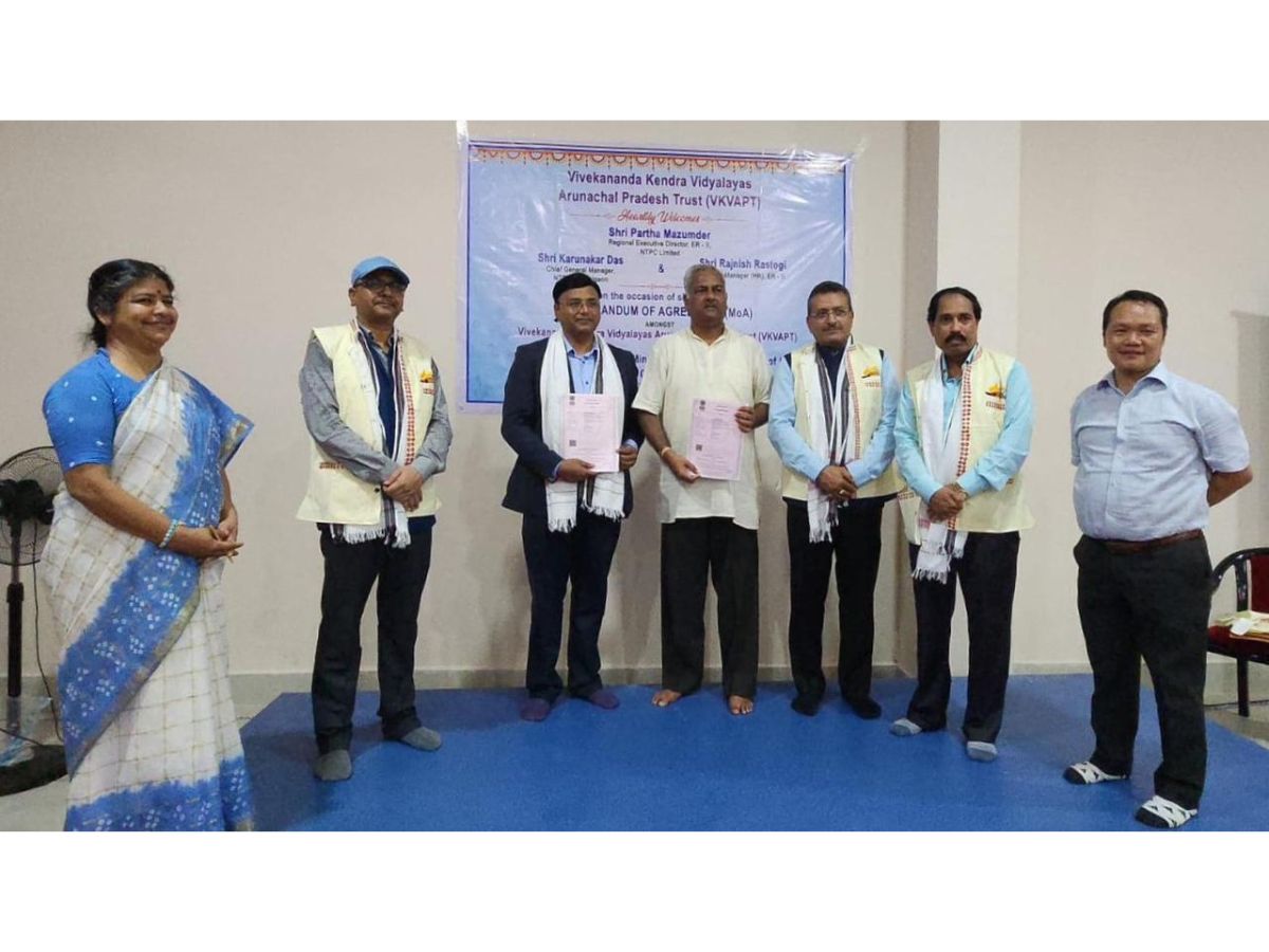 NTPC to Upgrade Infra and Education in Arunachal Pradesh with MoAs with VKV Trust