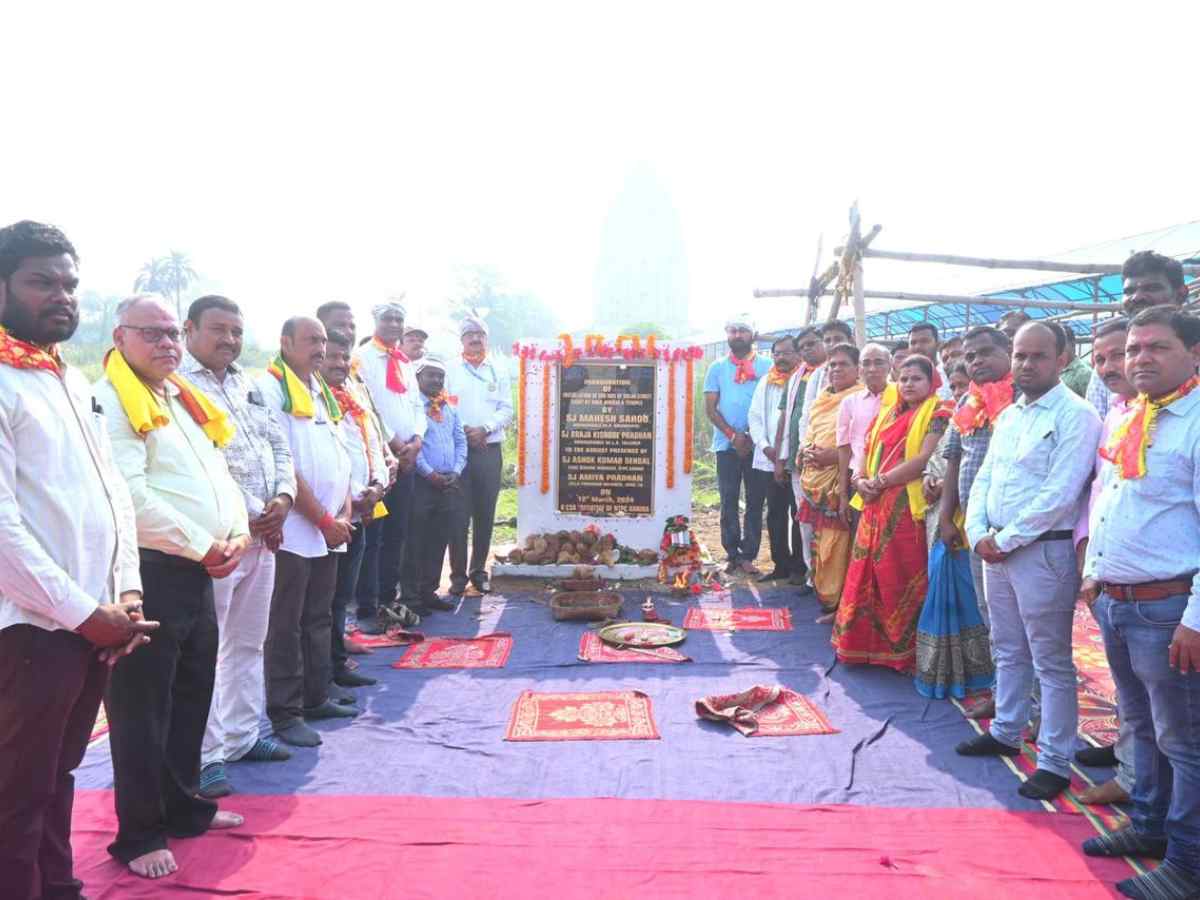 NTPC Talcher Kaniha conducts Bhumi Pujan Ceremony for installation of 200 Nos of Solar Street Light at Maa Hingula Temple