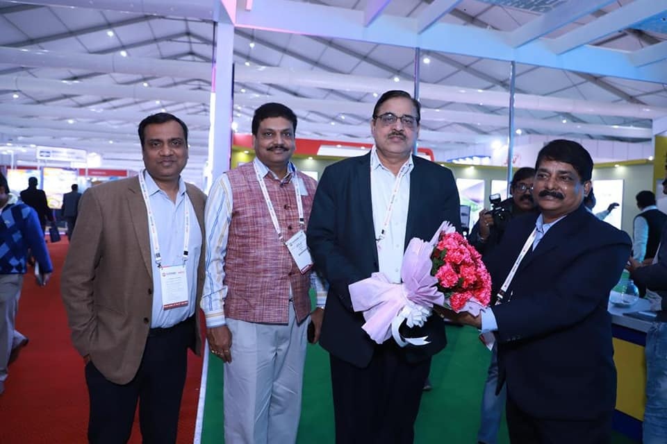 Shri Prakash Tiwari director NTPC visited power pavilion at Elecrama 2020