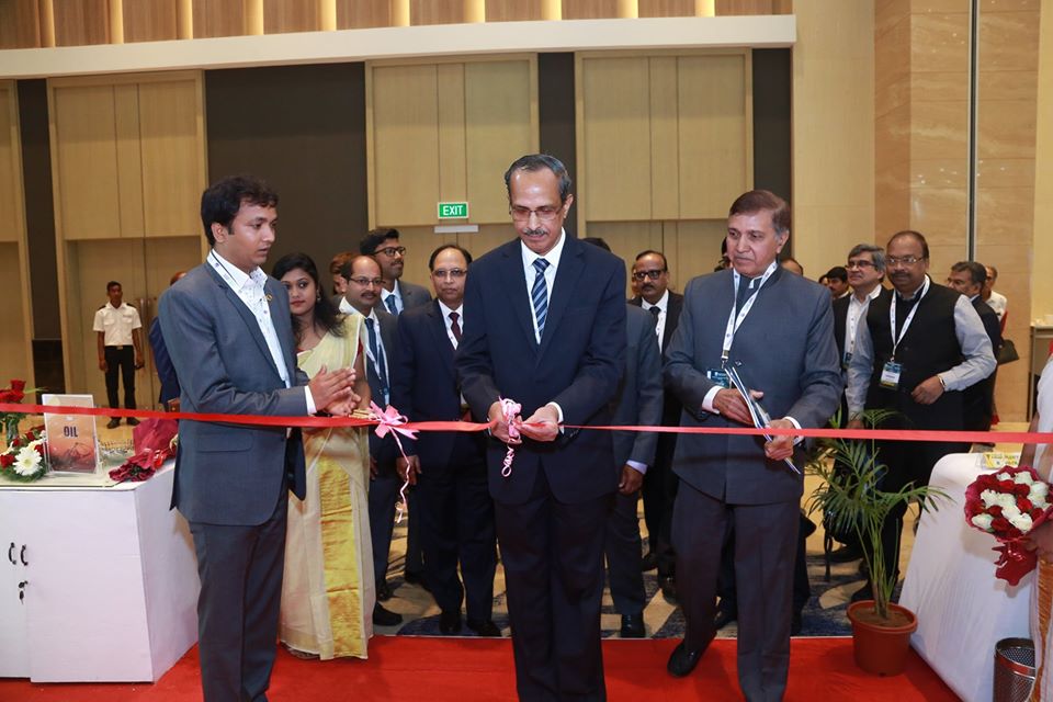Shri S C L Das DG DGH inaugurating the Oil India Ltd stall