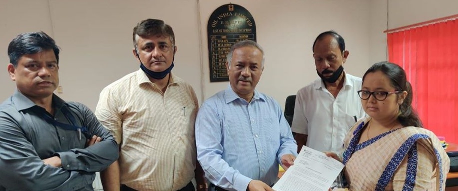 The appointment letter handed over by Shri Prasanta Borkakoty