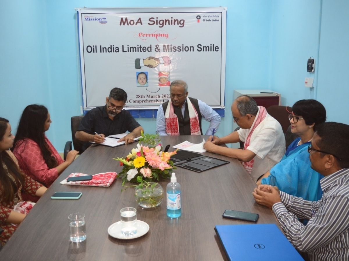 OIL CSR & Mission Smile signed MoA; will support children with cleft deformities