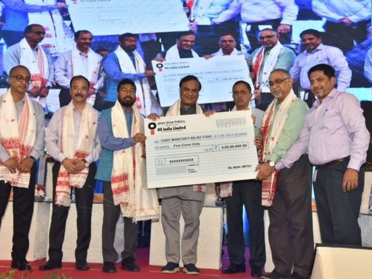 Oil India contributes 5 Cr to CM's Relief Fund for Assam
