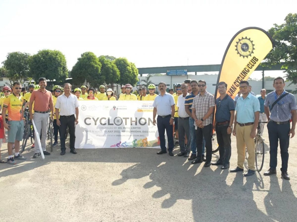 Oil India organised cyclothon to create mass awareness