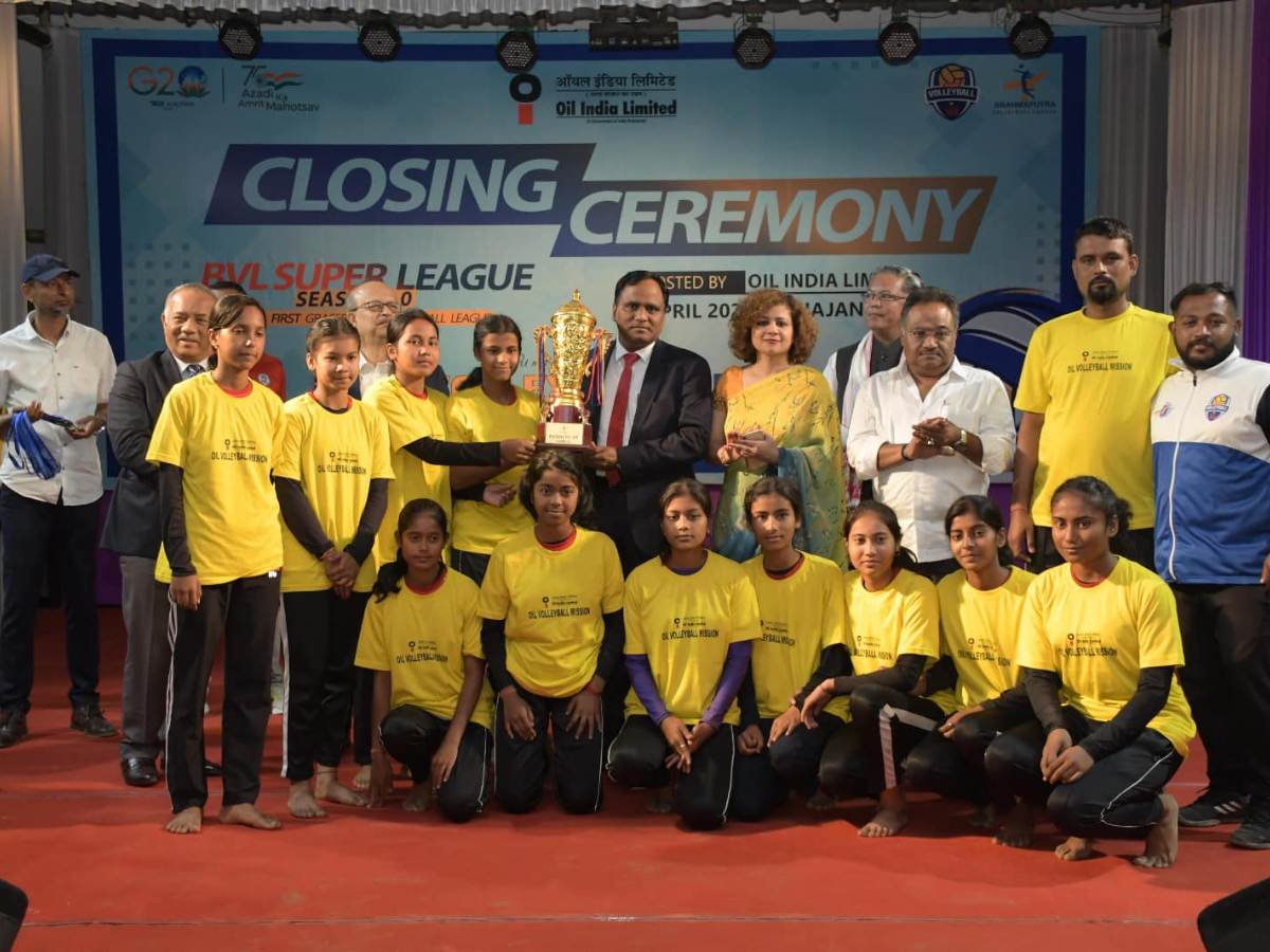 OIL ने दुलियाजान में CSR के तहत वॉलीबॉल लीग का किया आयोजन