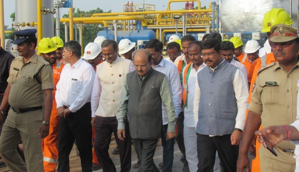 Dharmendra Pradhan Inaugurated ONGC Limited Nagayalanka GGS