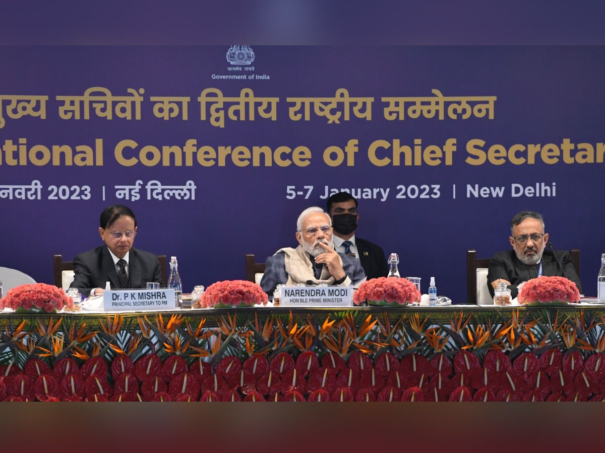 PM attends conference of Chief Secretaries in New Delhi