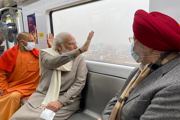 Prime Minister Shri Narendra Modi inaugurated Kanpur Metro Rail Project today