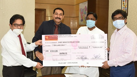 Contribution by PNB to Chief Minister Relief Fund in light of global epidemic Covid 19