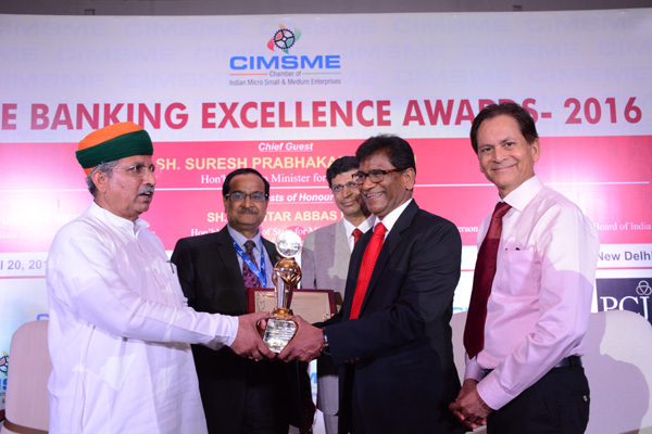 PNB awarded “BEST MSME BANK AWARD