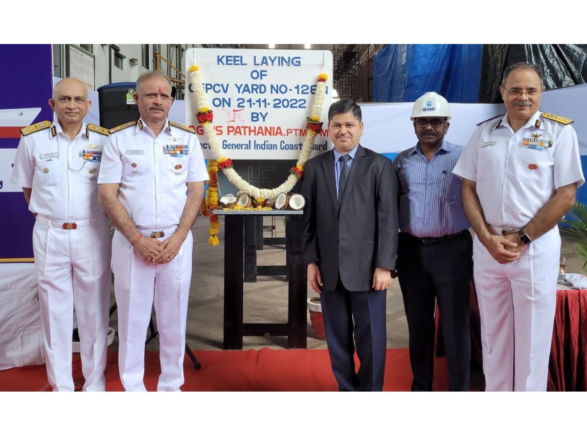 Keel Laying of 2 pollution control Vessels at GSL