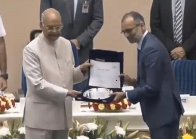 President of India awards POWERGRID for Swacchata initiative