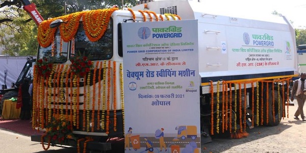 Powergrid western region II provides vacuum road sweeping machine