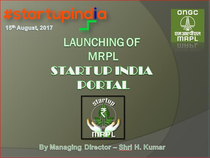 MRPL launches Start Up India portal