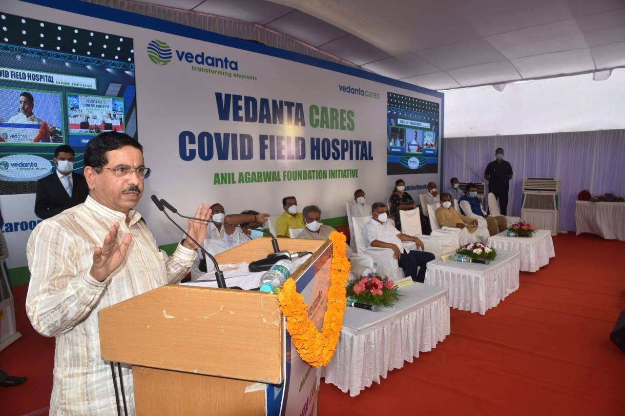 Shri Pralhad Joshi inaugurates Vedanta Cares Covid Field Hospital