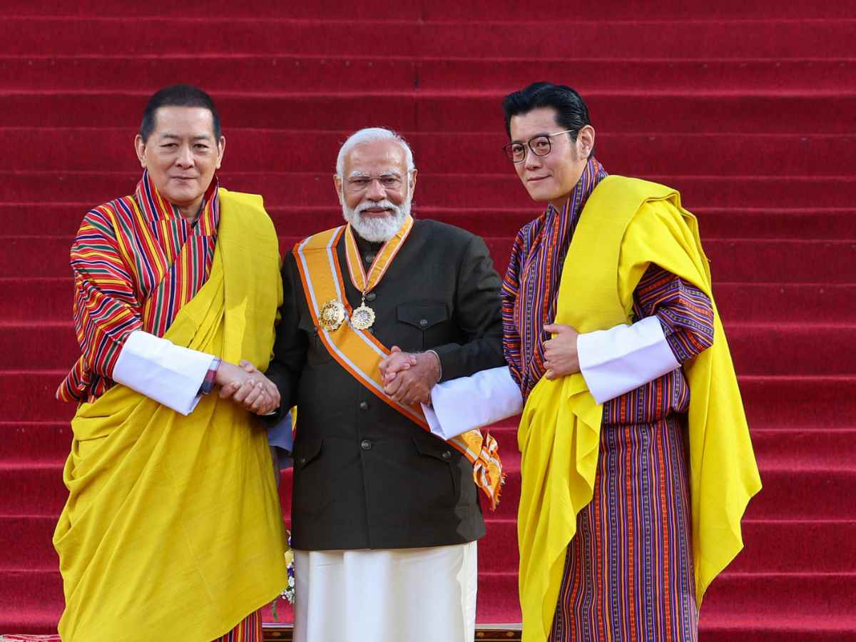 Prime Minister conferred with the Order of the Druk Gyalpo