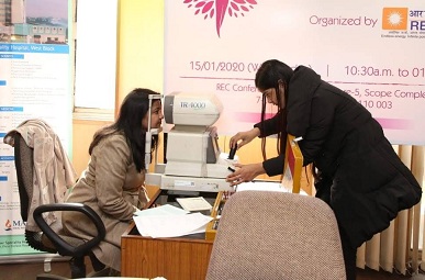 REC Organises Health Camp For Women Employees