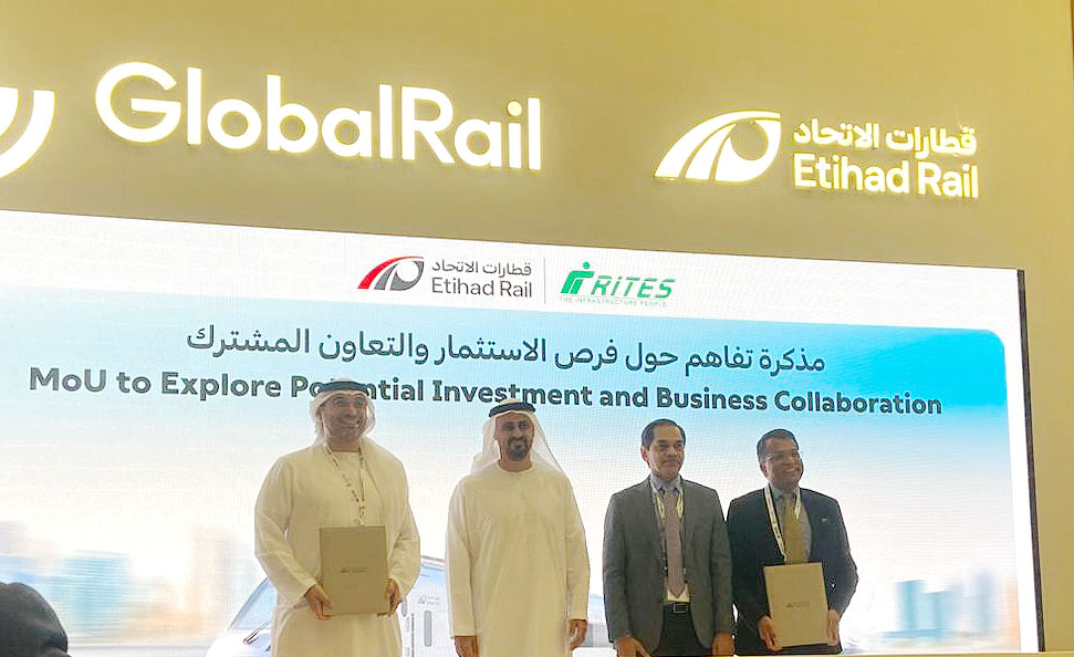 RITES signs MoU with Etihad Rail to  further augment business collaboration