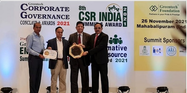 RVNL bags corporate governance award 2021 by Greentech foundation