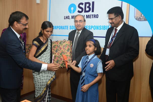 SBI presented Awards of Scholarship to the meritorious wards of the poor 