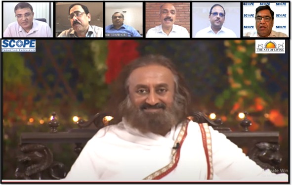 SCOPE Webinar with Gurudev Sri Sri Ravi Shankar Everyone to adapt a Sakaratmak mode